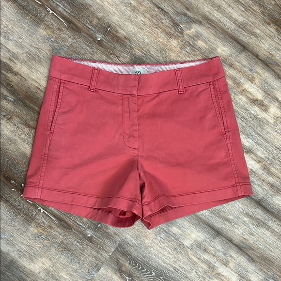 J Crew Women's Pink Chino Shorts 4" Inseam Size 6 Classic Preppy Quite Lux - Picture 12 of 13